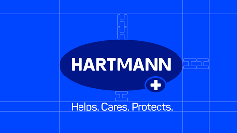 HARTMANN logo with the slogan "Helps. Cares. Protects."