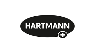 Mono color version of the HARTMANN logo: black on white background