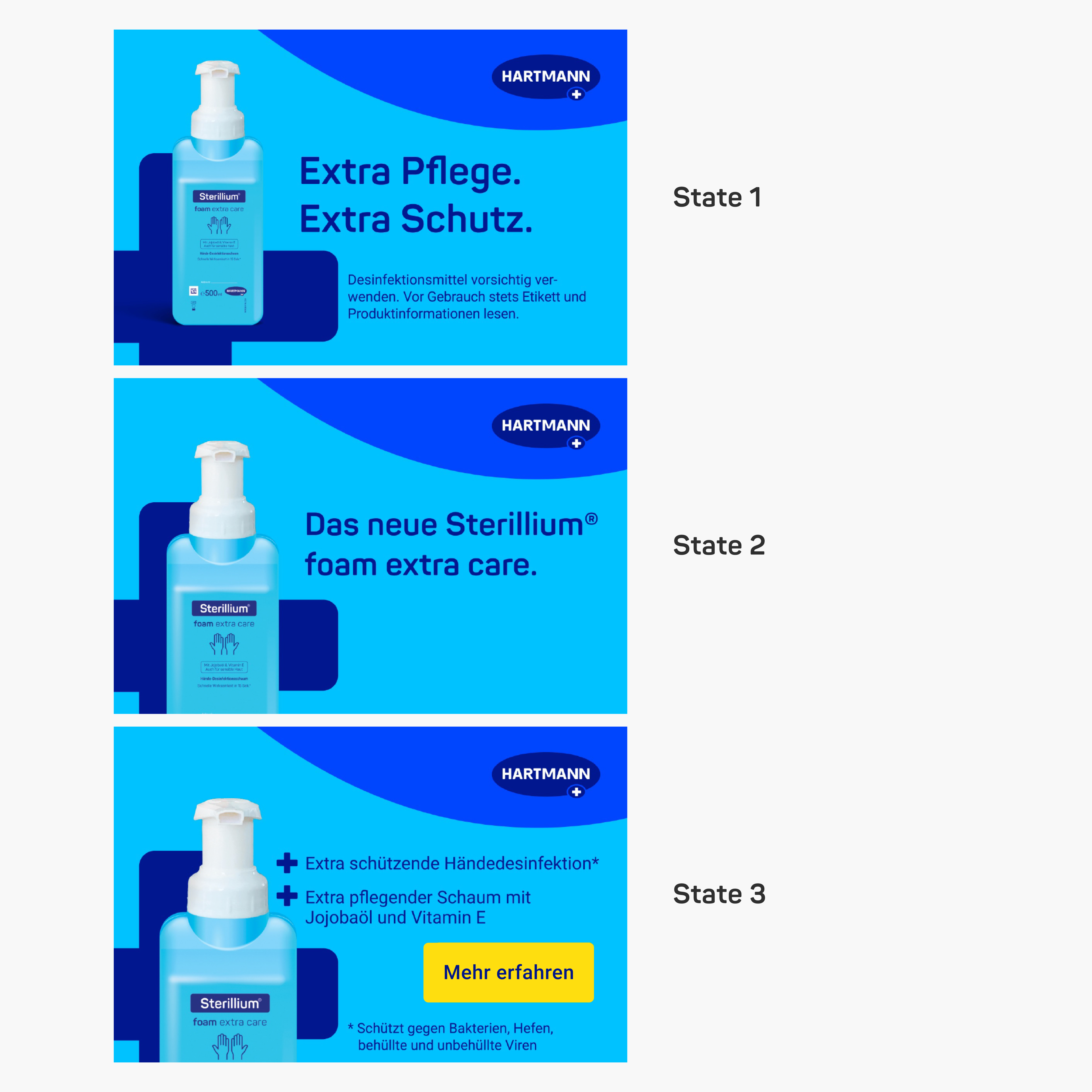 Example status for a banner animation of the rational banners.
