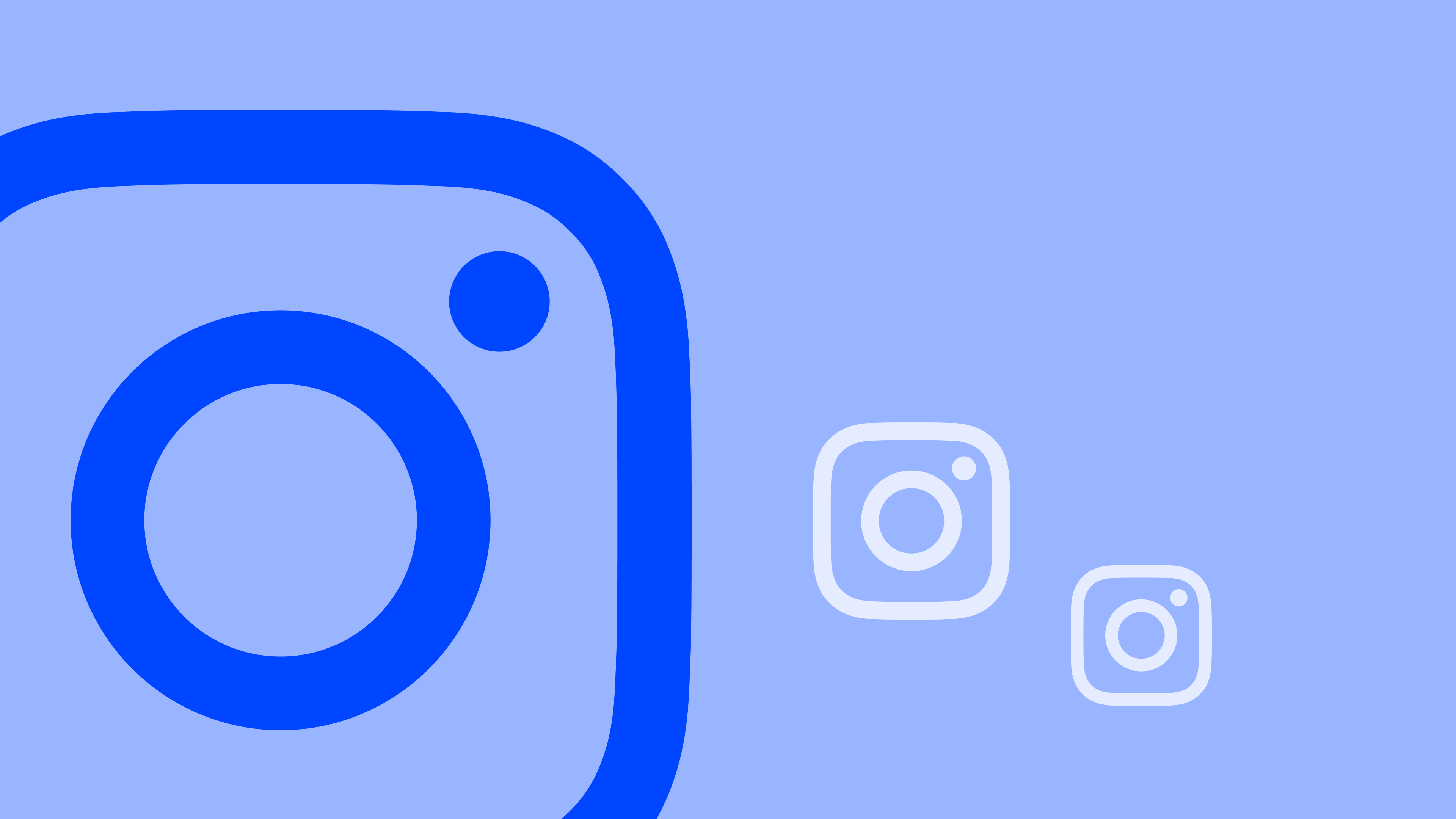 Illustration of different Instagram icons.