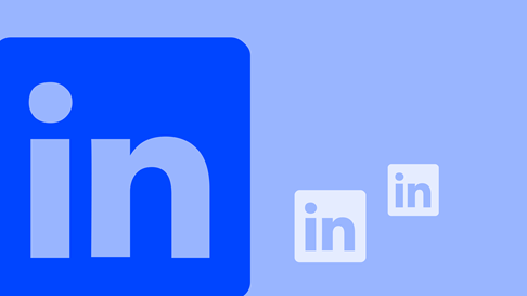 Illustration of different LinkedIn icons.