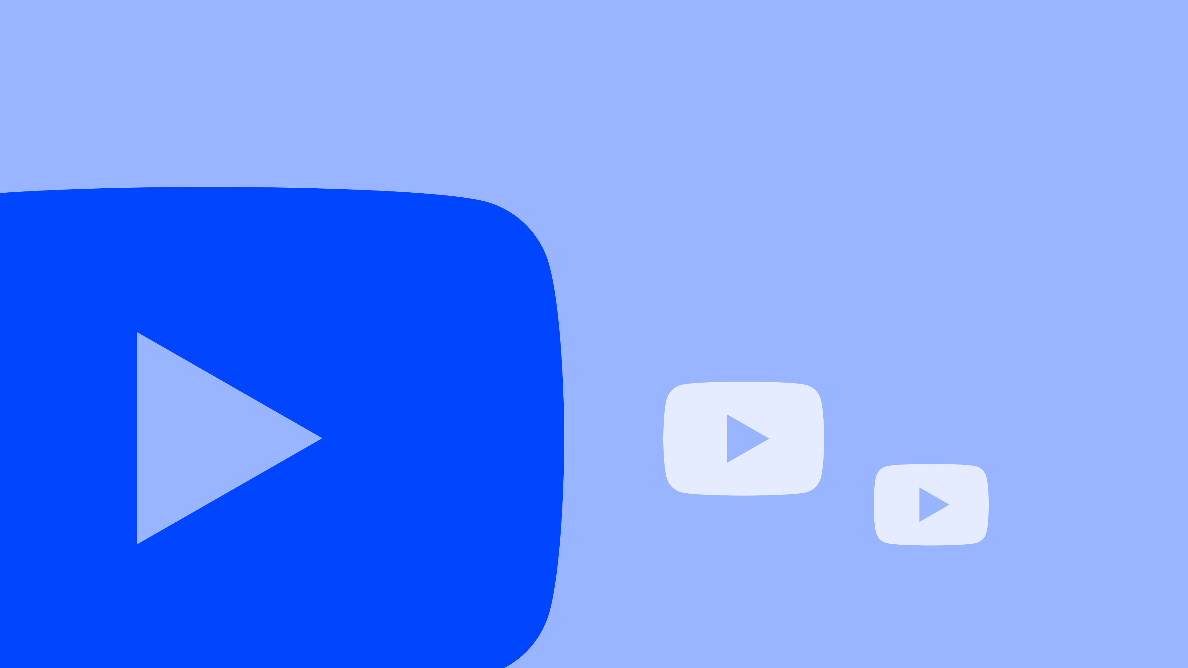 Illustration of different YouTube icons.