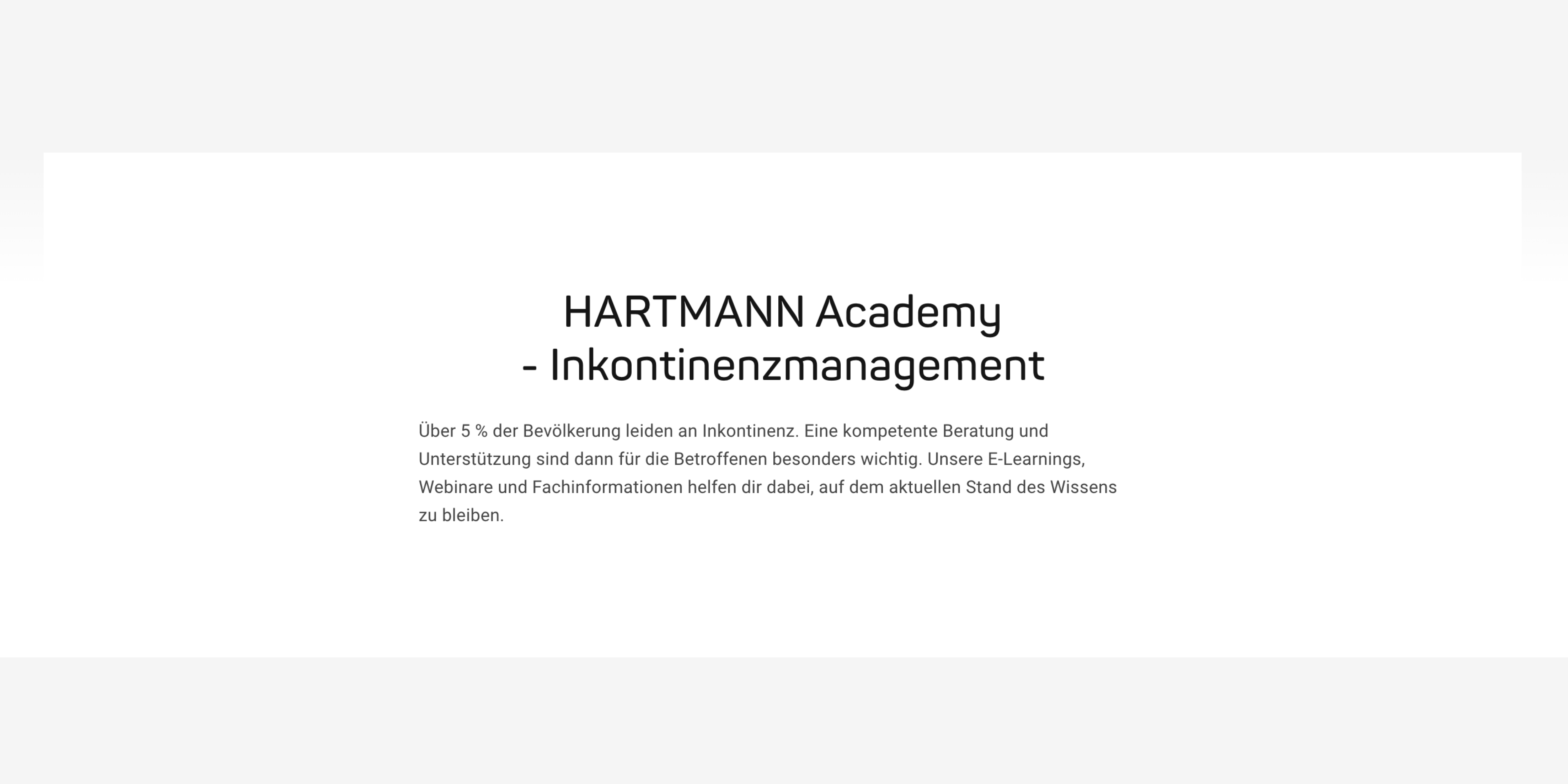 Example of a paragraph intro with headline and body text