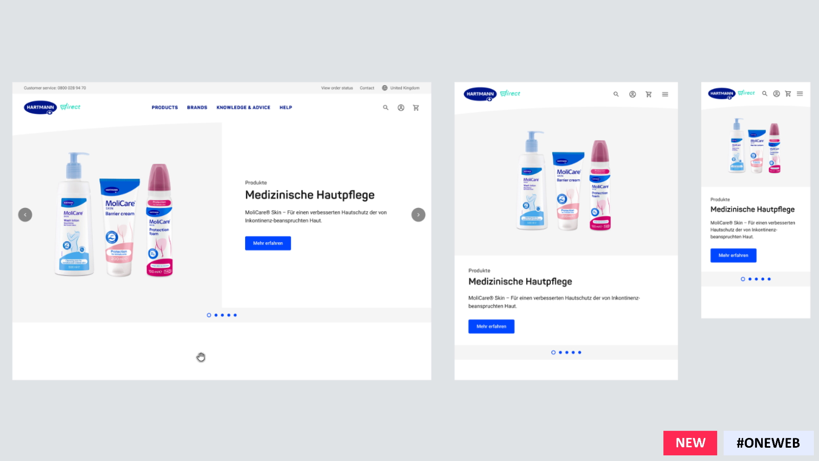 StageProduct in Desktop, Tablet and Mobile view