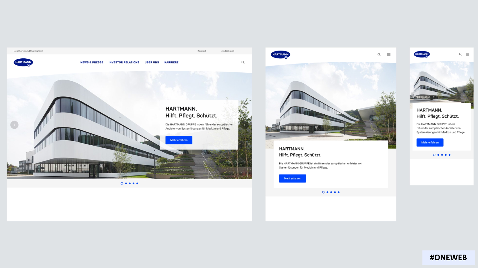 StageStandard in Desktop, Tablet and Mobile view