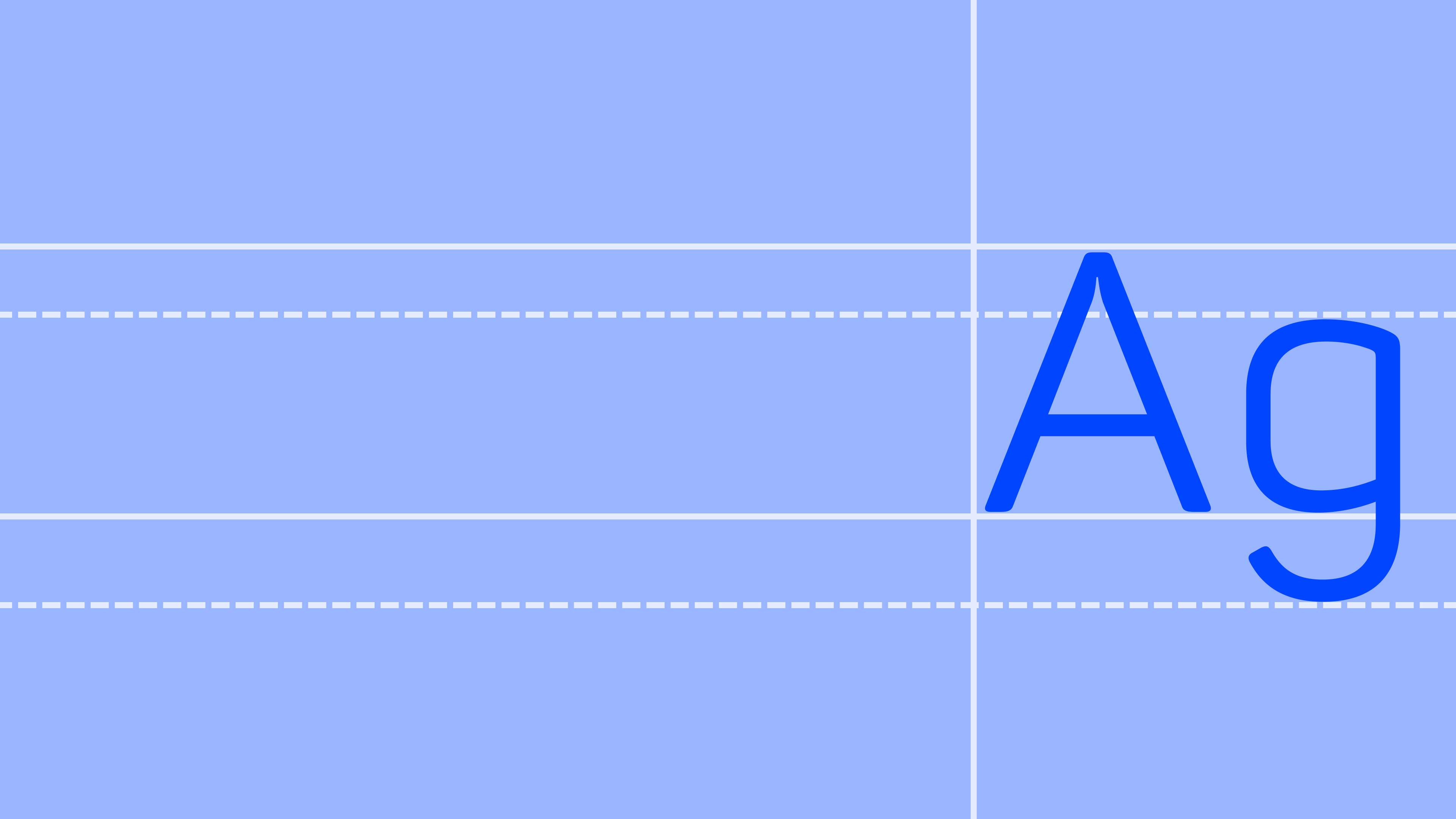 Illustration of different letters as an example of the HARTMANN typography. 